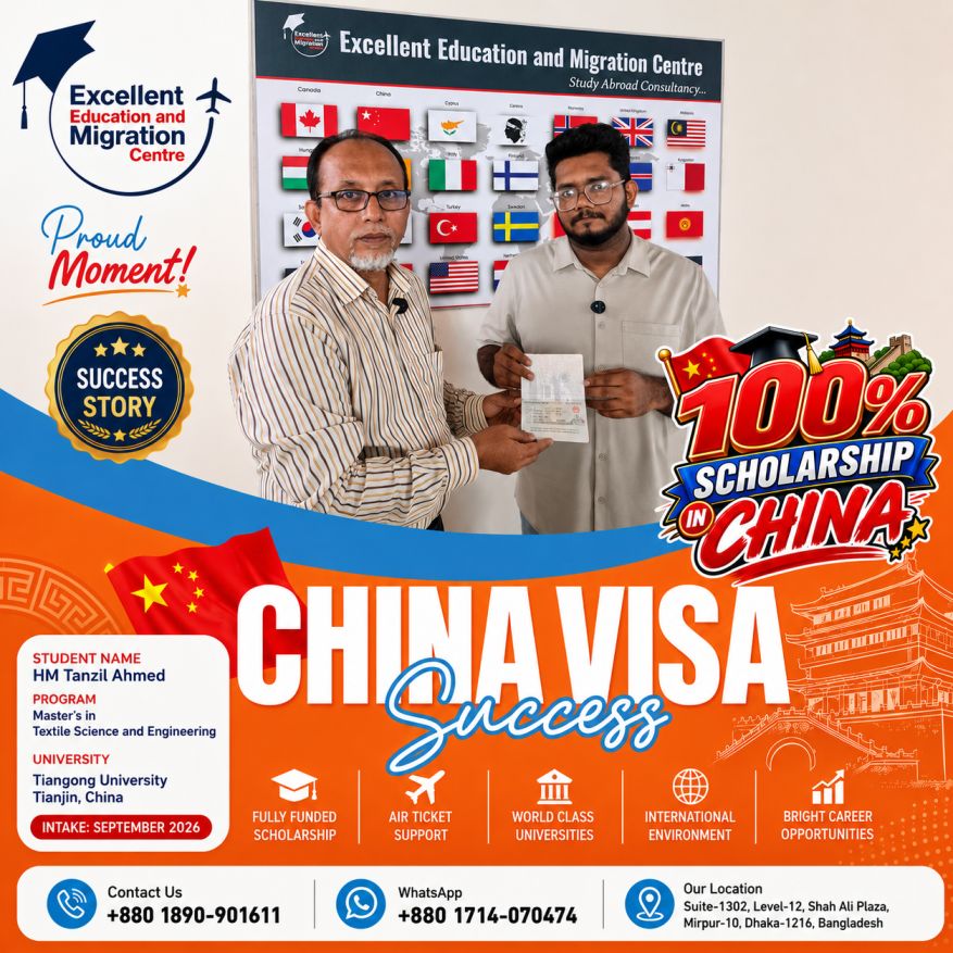 China Fuul Funded Scholarsip Visa Success