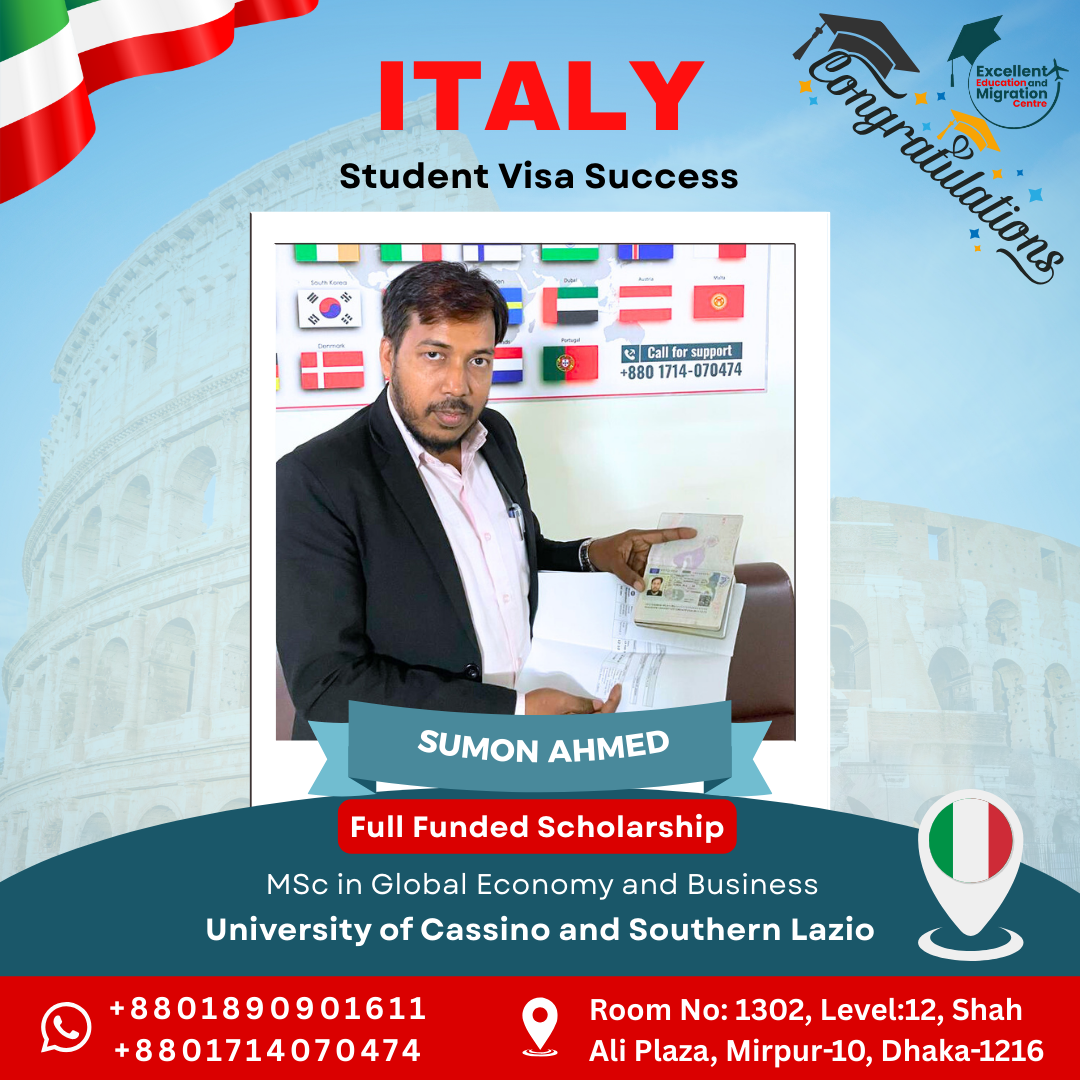 🎉Italy Student Visa Success Story